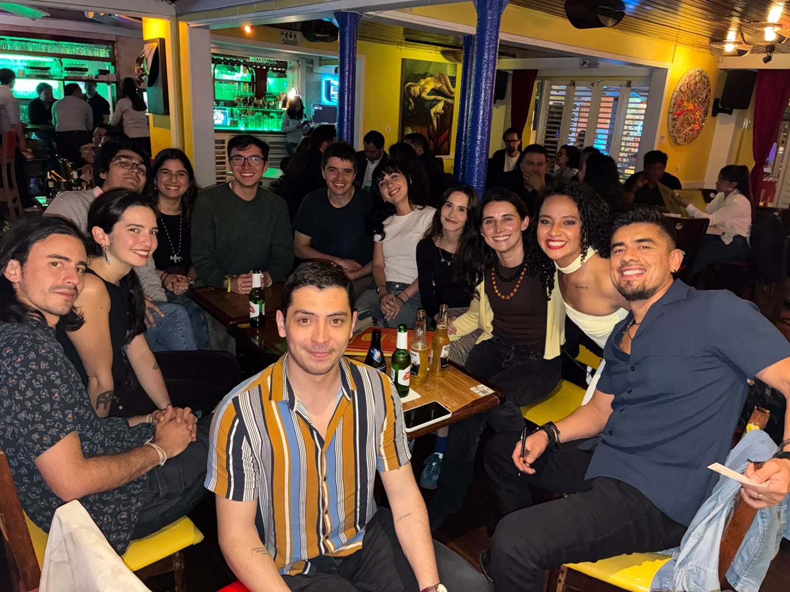 Grupo de alumnos, en salida de practica de Elite Danza